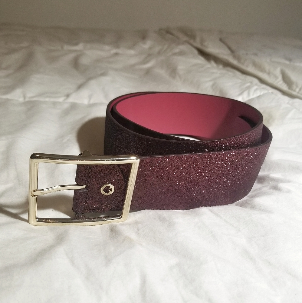 Kate Spade- NWOT Leather Glitter belt